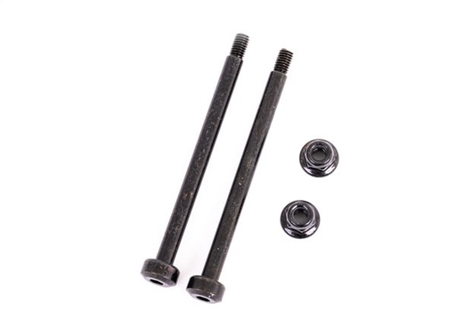 [ TRX-9542 ] Traxxas Suspension pins, outer, front, 3.5x48.2mm (hardened steel) (2)/ M3x0.5mm NL, flanged (2) - trx9542