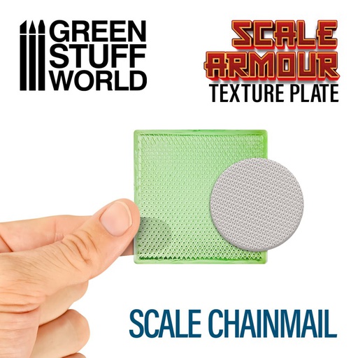 [ GSW1615 ] Green stuff world scale chainmail texture plate