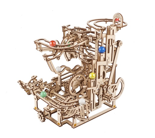 [ UGEARS4820184121393 ] Ugears knikkerbaan / Marble Run Tiered Hoist