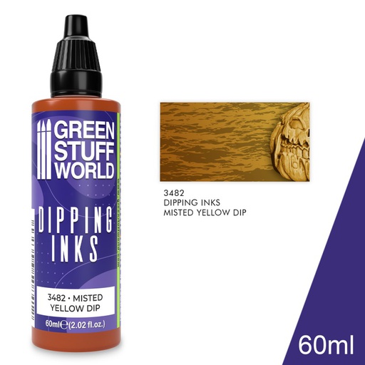 [ GSW3482 ] Green stuff world Dipping ink 60 ml - MISTED YELLOW DIP