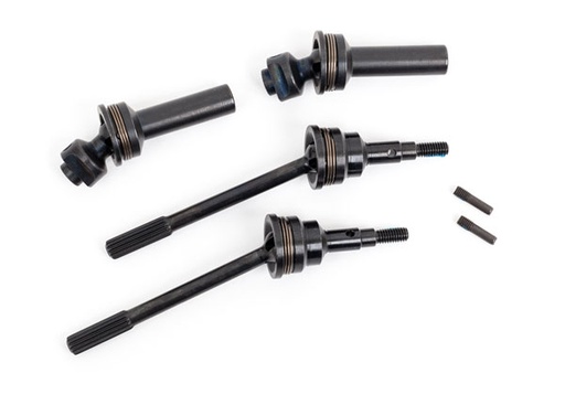 [ TRX-9051R ] Traxxas  Driveshafts, front, extreme heavy duty, steel-spline constant-velocity with 6mm stub axles (complete assembly) (2) (for use with #9080 upgrade kit) TRX9051R