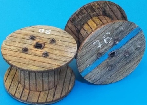 [ PLUSMODEL4050 ] Cable reels big 1/48  (6797450)