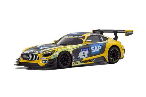 [ KMZP-241YBK ] Kyosho Mini-Z body MR-03 wide MM Mercedes-AMG GT3 Yellow/Bk MZP241YBK