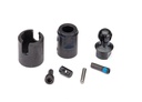 [ TRX-8849 ] Traxxas  Output drive, transmission or differential (pin retainer (1)/ drive cup (1)/ drive ball (1)/ center ball (1)/ drive pin (1)/ 3x10 screw pin (1)/ cross pin (black) (1)/ 2.5x6 CS (with threadlock) (1)) (use with 6X6 axle configuration) trx8849