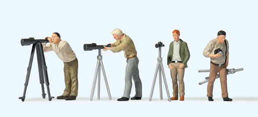 [ PRE10804 ] Preiser photographers with tripod HO 1/87