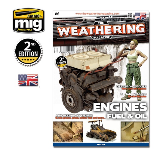 [ MIG4503-M ] Mig The Weathering Magazine Engines, Fuel &amp; Oil English