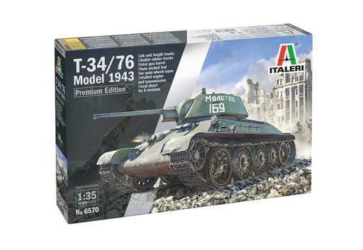 [ ITA-6570 ] Italeri T-34/76 model 1943  1/35 premium edition