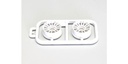 [ KMZH131W-W1 ] kyosho multi wheel II wide/white (offset 1.0)