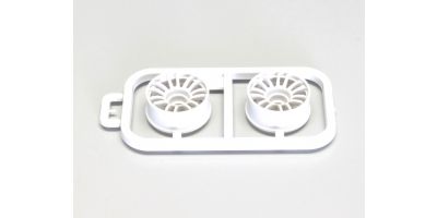 [ KMZH131W-W-1 ] kyosho multi wheel II wide/white (offset 1.0)