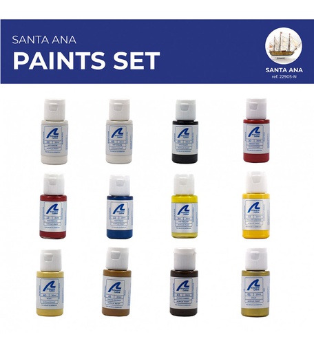 [ AL277PACK22 ] Artesania Latina paint set Spanish armada at trafalgar / Santa Ana