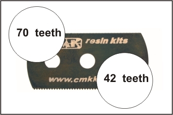 [ CMK-H1000 ] Czech Master's Kits Ultra &amp; Extra Smooth Saw (2sides) 1pcs.