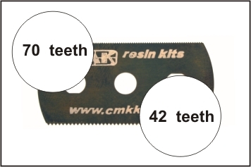 [ CMK-H1004 ] Czech Master's Kits Ultra &amp; Extra Smooth Saw (2sides) 5pcs.