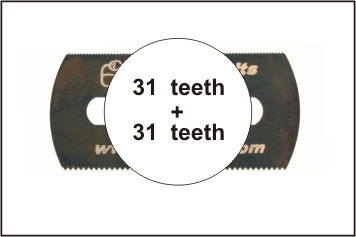 [ CMK-H1007 ] Czech Master's Kits Smooth Saw (both sides) 5pcs.