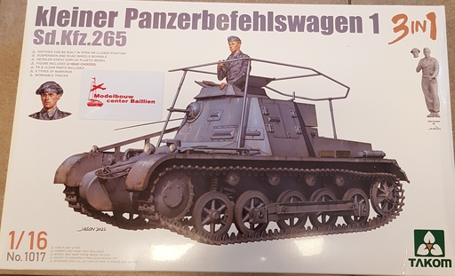 [ TAKOM1017 ] Takom kleiner panzerbefehlswagen 1 Sd.Kfz.265  1/16