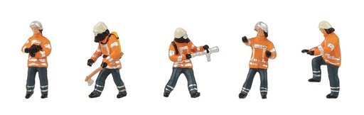 [ FAL151680 ] Faller Brandweermannen Epoche VI Set IV 1/87