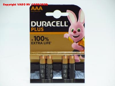 [ VABO12734 ] DURACELL Plus AAA - 4st