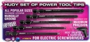 [ HUDY190070 ] Hudy set of power tool tips: allen hex 2.0, 2.5, 3.0 - phillips 4.0,5.8