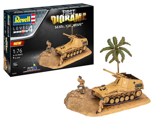 [ RE03334 ] Revell First Diorama Sd.kfz 124 "Wespe" 1/76