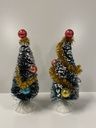 [ SAD4914 ] Streets Ahead Dollshouse Versierde Kerstbomen 2 stuks