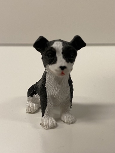 [ SAD3813 ] Streets Ahead Dollshouse Zittende Border Collie Hond