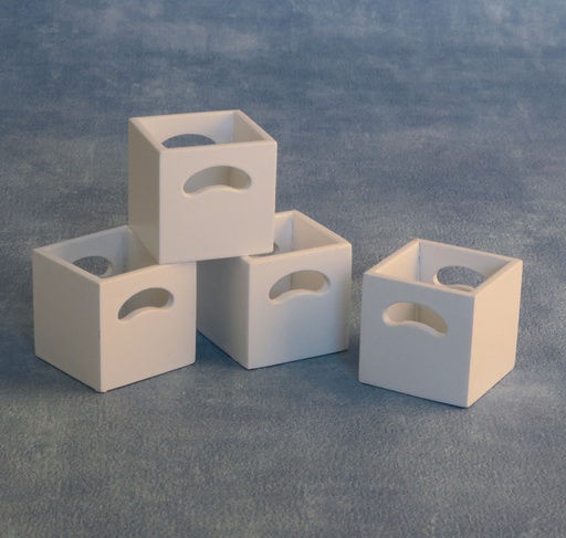 [ SAD9311 ] Streets Ahead Dollshouse 4 Opbergboxen Wit