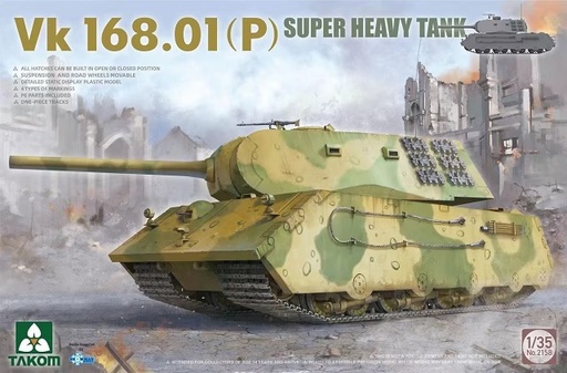 [ TAKOM2158 ] Takom VK168.01 Super heavy tank 1/35