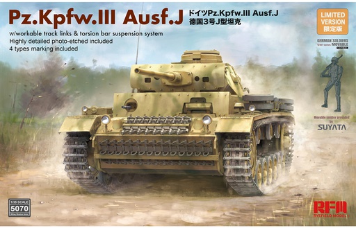 [ RFM5070 ] Ryefiel model Pz. Kpfw. III Ausf. J German medium tank 1/35