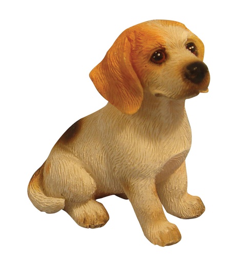 [ SADDA003 ] Streets Ahead Dollshouse Zittende Beagle Hond