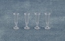 [ SADD2557 ] Streets Ahead Dollshouse 4 Champagne Glazen
