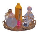 [ SADD854 ] Streets Ahead Dollshouse Parfumschaal Met Flesjes