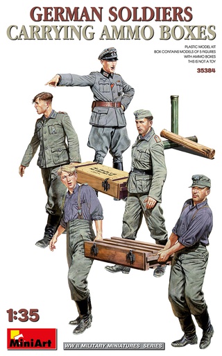 [ MINIART35384 ] Miniart German soldiers carrying ammo boxes 1/35