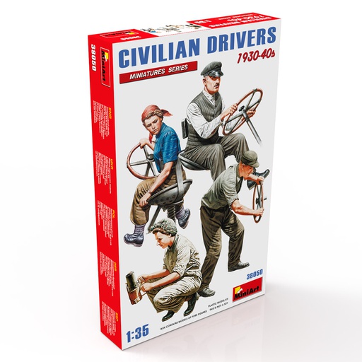 [ MINIART38050 ] Miniart Civilian Drivers 1930-40s 1/35