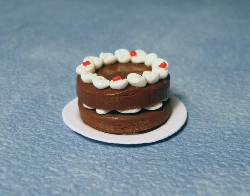[ SADD1990 ] Streets Ahead Dollshouse Ronde Chocolade Taart