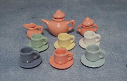 [ SADD2182 ] Streets Ahead Dollshouse Gekleurde Thee set