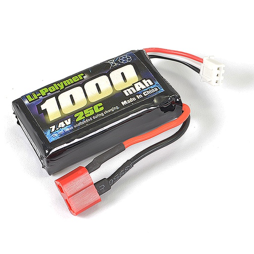 [ FTX9791 ] FTX TRACER LI-PO SOFT PACK 7.4V,1000MAH,25C (T-PLUG) (brushless versie)