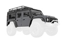 [ TRX-9712-SLVR ] Traxxas Body, Land Rover Defender 1/18, complete, silver (includes grille, side mirrors, door handles, fender flares, windshield wipers, spare tire mount, & clipless mounting) - TRX9712-SLVR