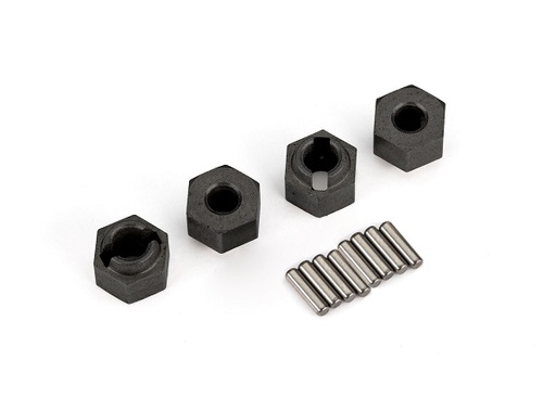[ TRX-9750 ] Traxxas  Wheel hubs, 7mm hex (4)/ axle pins (8) - trx9750