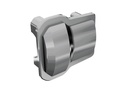 [ TRX-9738-GRAY ] Traxxas Differential cover, front or rear (grey) (2) - trx9738-gray