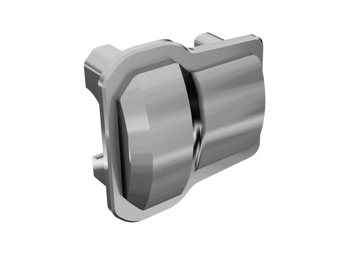[ TRX-9738-GRAY ] Traxxas Differential cover, front or rear (grey) (2) - trx9738-gray