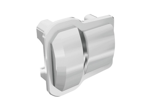 [ TRX-9738-SATIN ] Traxxas Differential cover, front or rear (statin chrome) (2) - trx9738-satin