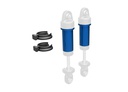 [ TRX-9763-BLUE ] Traxxas Body, GTM shock, 6061-T6 aluminum (blue-anodized) (includes spring pre-load spacers) (2) - trx9763-blue