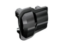 [ TRX-9738-BLKCR ] Traxxas Differential cover, front or rear (black chrome) (2) - trx9738-blkcr