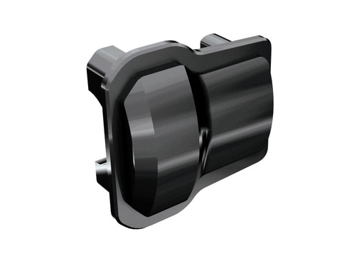 [ TRX-9738-BLKCR ] Traxxas Differential cover, front or rear (black chrome) (2) - trx9738-blkcr