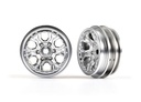 [ TRX-9770-satin ] Traxxas Wheels, 1.0 (statin chrome) (2) - trx9770-satin