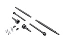 [ TRX-9756 ] Traxxas Axle Shafts, front and rear (2)/ stub axles, front (2) (hardened steel) - trx9756