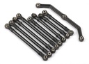 [ TRX-9742R ] Traxxas Suspension link set, complete (front & rear) (includes steering link (1), front lower links (2), front upper links (2), rear lower links (4)) (assembled with rod ends and hollow balls) - trx9742r