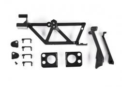 [ TRX-9731 ] Traxxas Door handles (4)/ light mounts, front (left & right)/ light retainers, front bumper (left & right)/ fuel cap/ snorkel/ spare tire mount (fits #9712 body) - trx9731