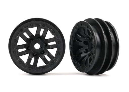 [ TRX-9768 ] Traxxas Wheels, 1.0 (black) (2) - trx9768