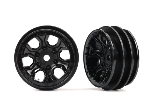 [ TRX-9770 ] Traxxas Wheels, 1.0 (black) (2) - trx9770