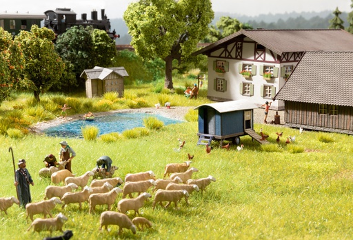 [ NO12854 ] Kudde Schapen met heder + geluid